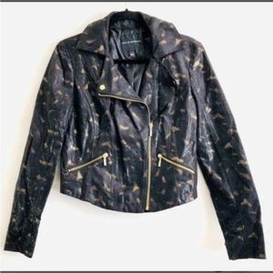 NWT Baroque Deluxe Gold Foil Black Zipper